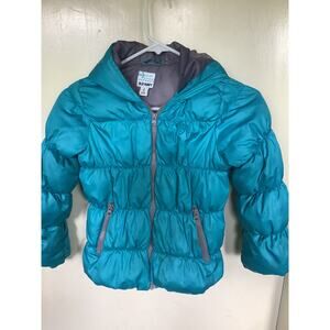 Old Navy Youth Small 6-7 Winter Black Puffer Jacket Coat -Water Resistant